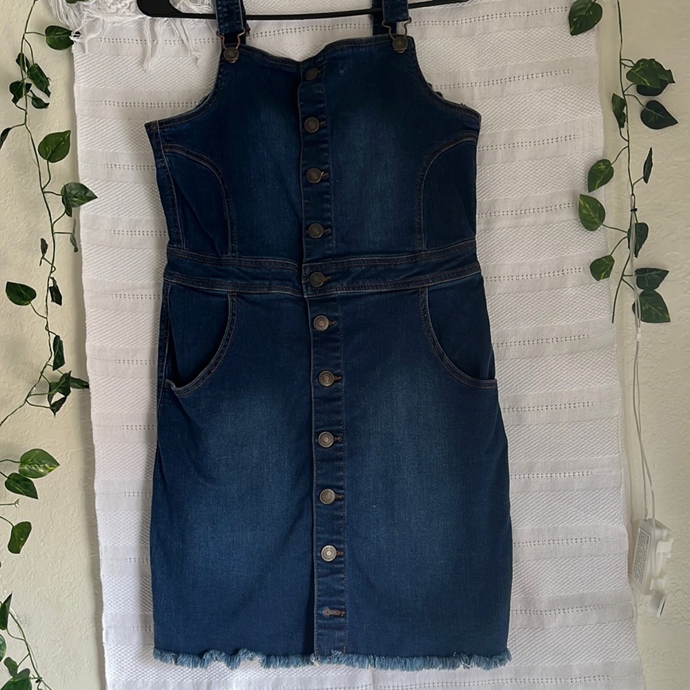 Womens mini denim dress